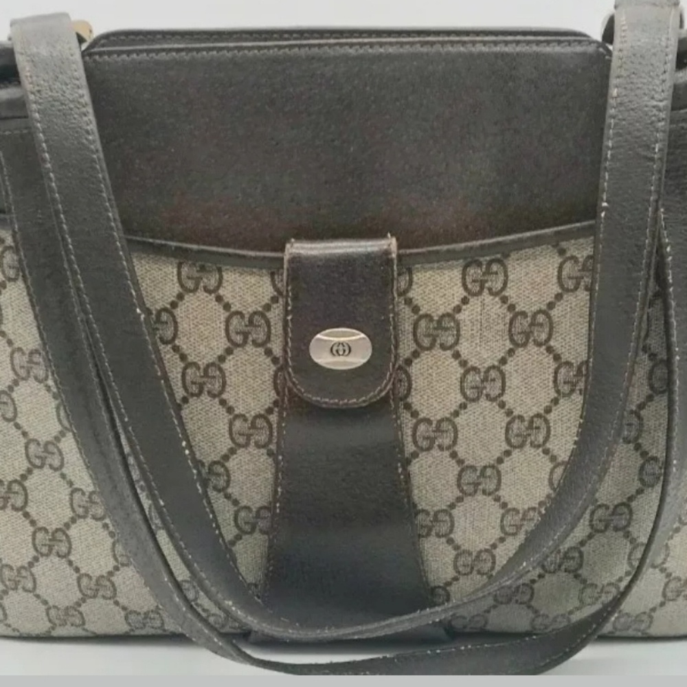 GUCCI CLASSIC GG MONOGRAM CANVAS BIEGE BAG